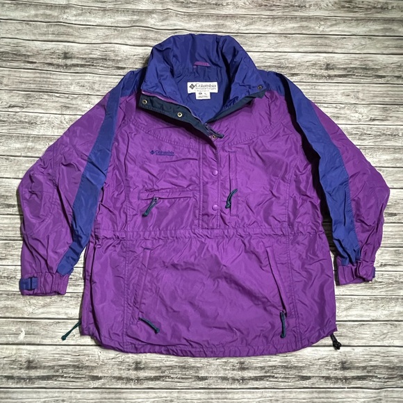 Vintage Adult XL Columbia Powder Keg Ski Jacket Purple/Pink Great Condition - Picture 1 of 9